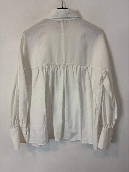 MASSIMO DUTTI. Camisa blanca algodón espalda