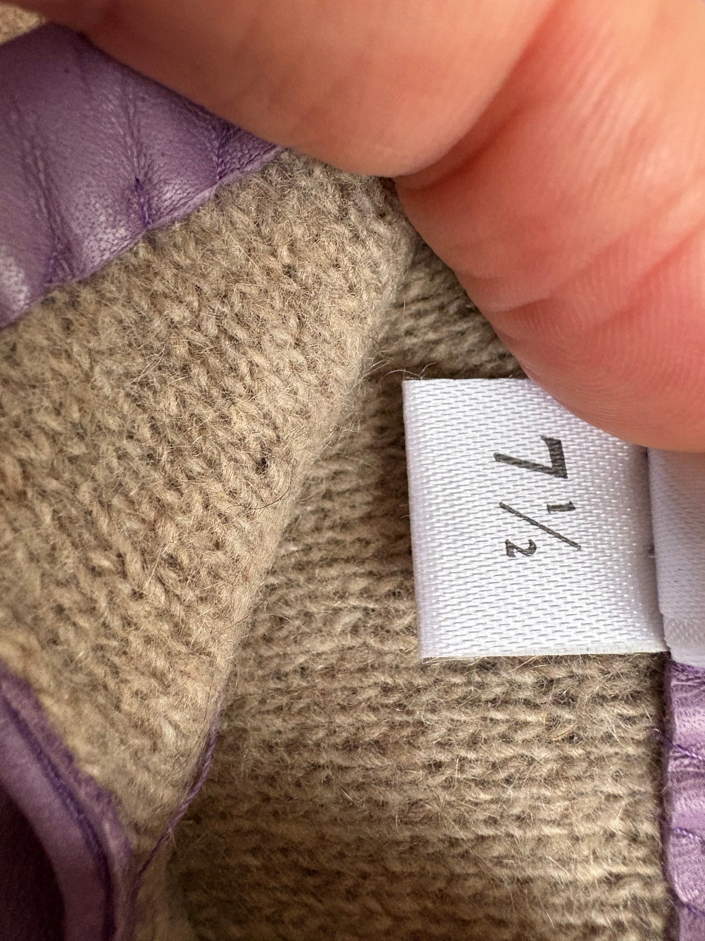 SERGIO DI CORI. Guantes piel y cashmere