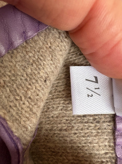 SERGIO DI CORI. Guantes piel y cashmere