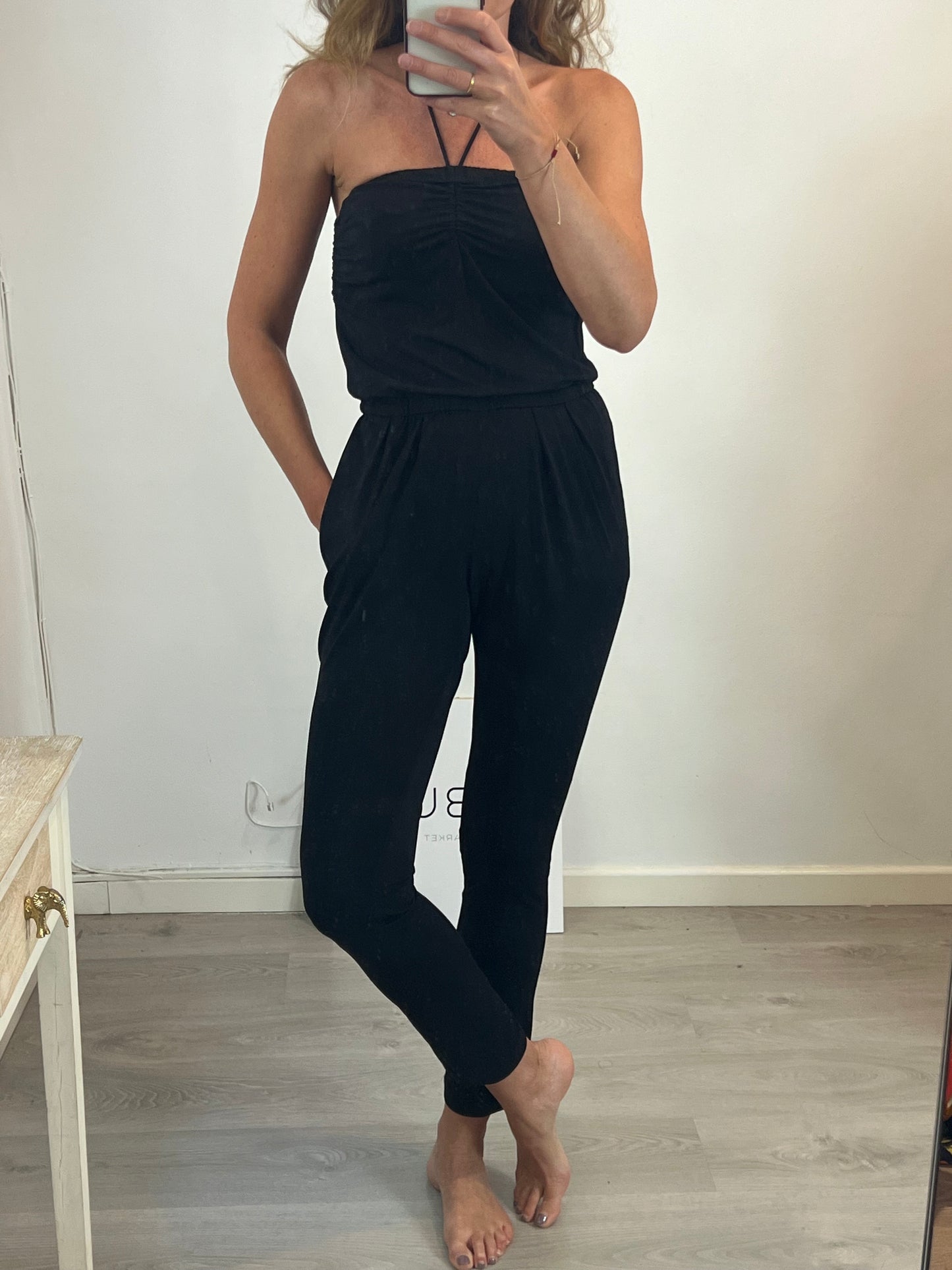 IRO. Flowy black jumpsuit T.xs