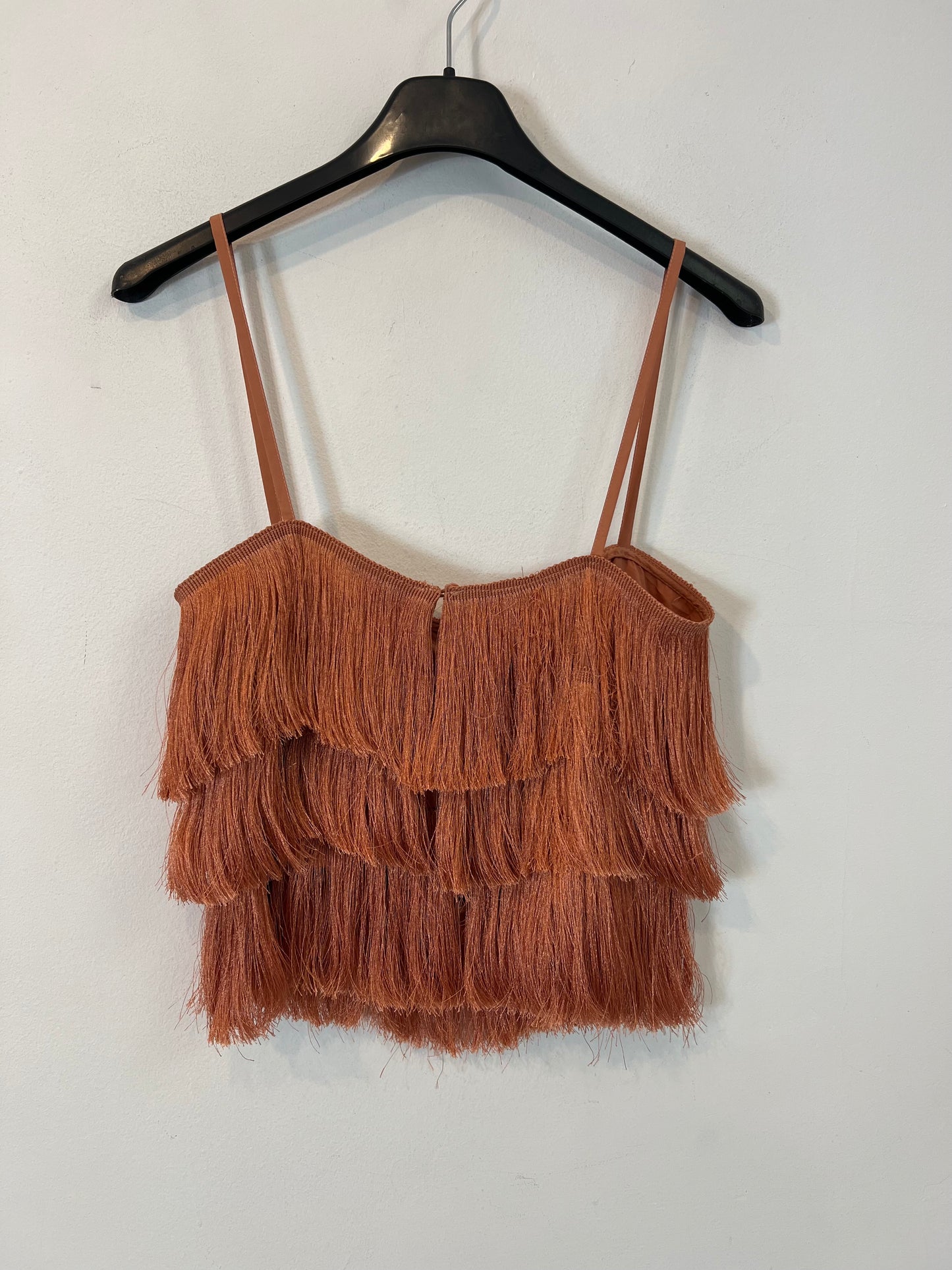 MANGO. Top flecos salmón T.xs