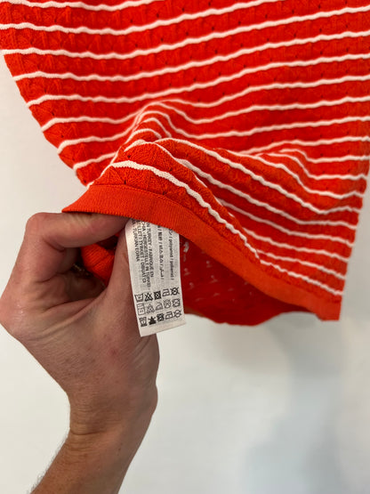 ZARA. Top naranja asimétrico
