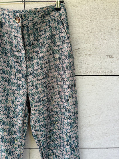 LUNA LLENA. Pantalón textura detalle dibujos