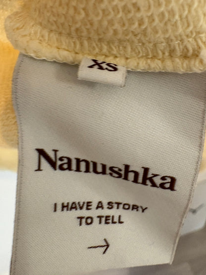 NANUSHKA. Sudadera beige bordada