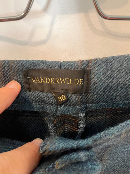 VANDERWILDE. Total look azul cuadros T.38