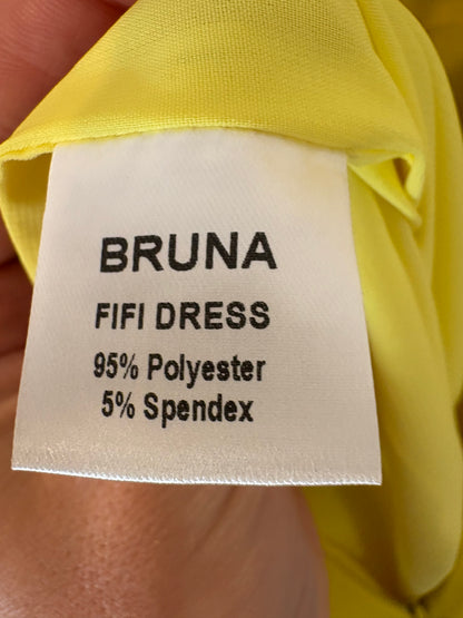 BRUNA. Vestido midi pistacho