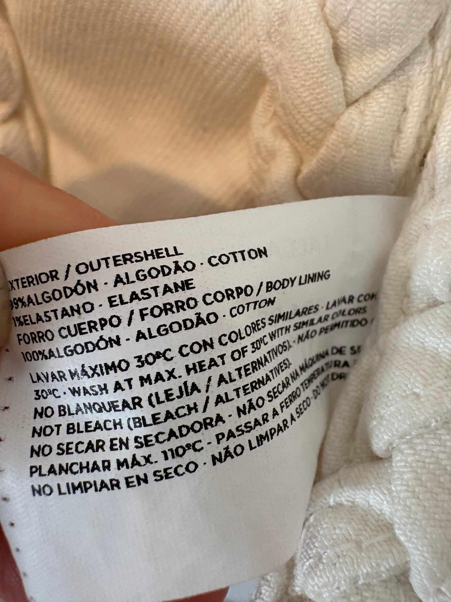 TINTORETTO. Chaqueta blanca detalles. T S