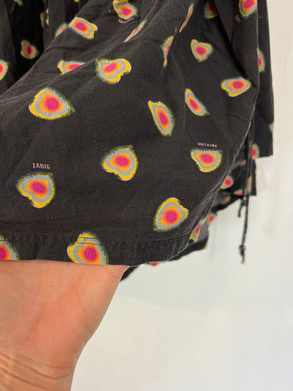 ZADIG&amp;VOLTAIRE. T.xs asymmetrical printed top