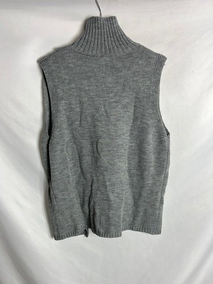 OTRAS. Jersey sin mangas gris apertura . T s/m