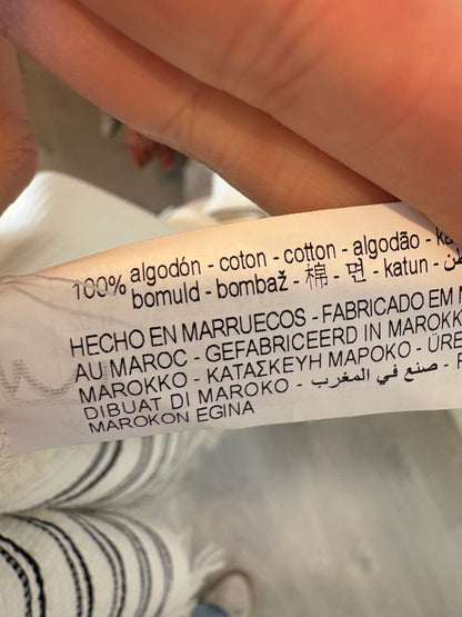 MIRTO. Striped midi shirt dress. Size 36