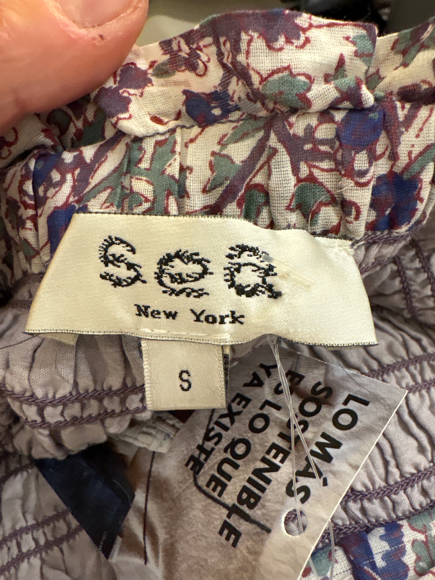 SEA NEW YORK . Pantalón corto efecto falda estampando . TS