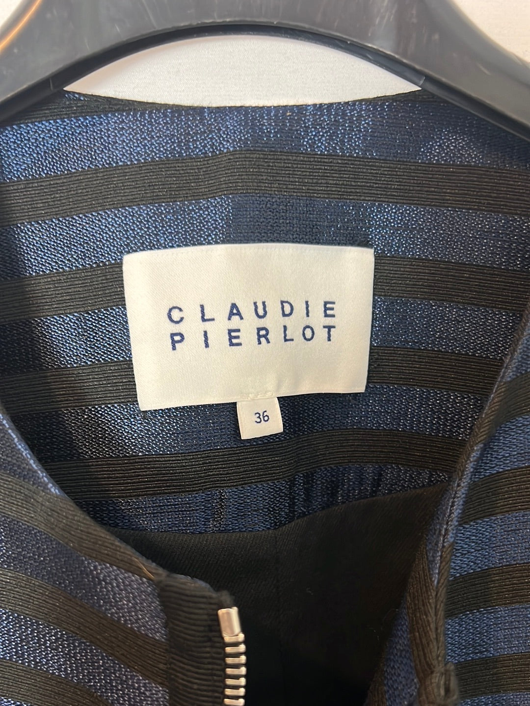 CLAUDIE PIERLOT. Two-tone texture jacket. T 36