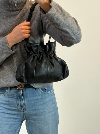 ZARA. Black stretch knit top. TL