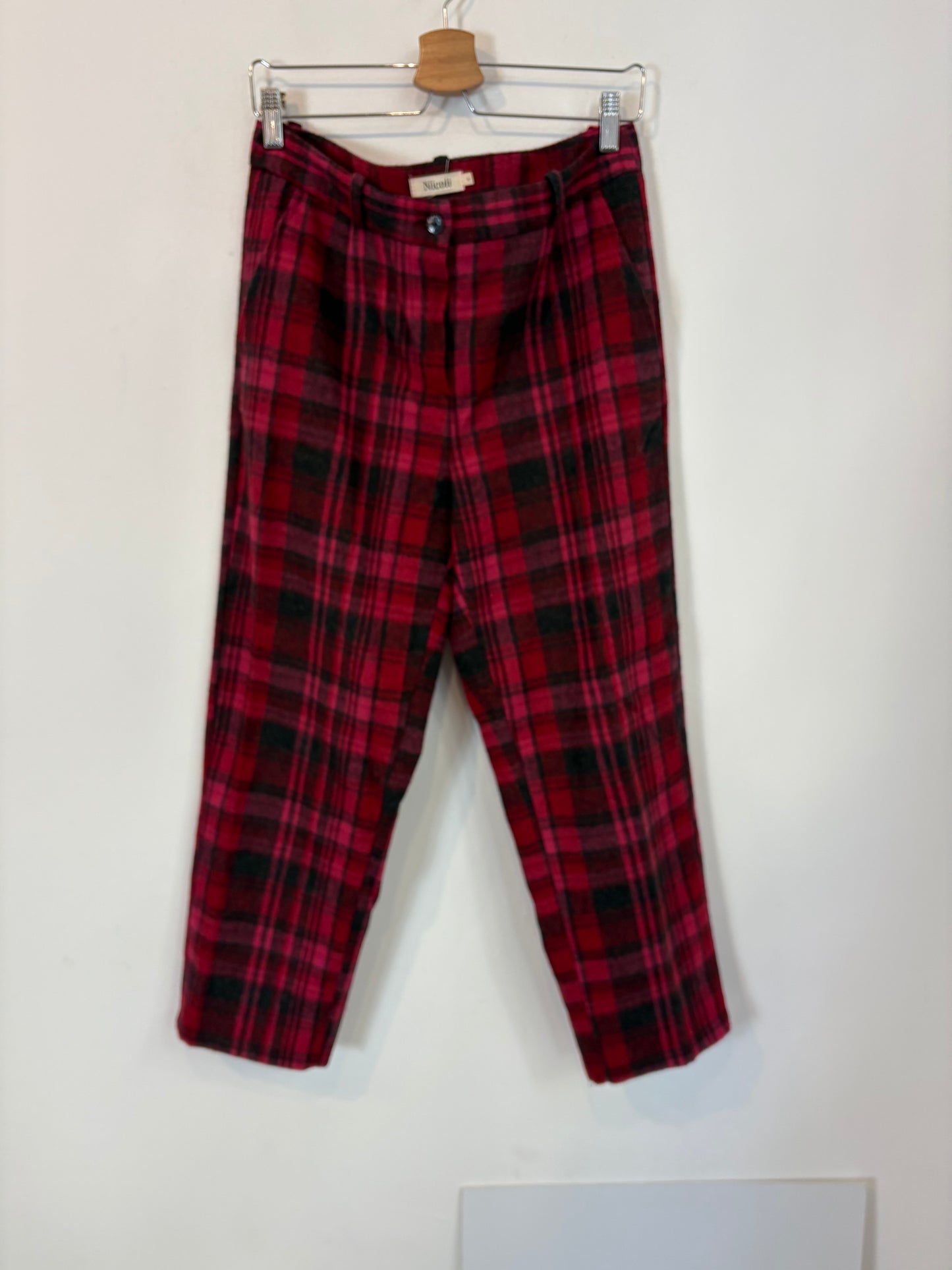 NICOLÍ. Pantalón pinzas cuadros