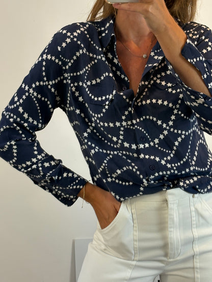 FORTE FORTE. Bowed silk blouse. TS/M