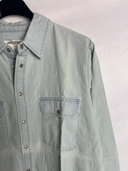 ZARA. Denim blouse with back detail. TL