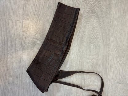 MARELLA. Cinturón / fajín piel marrón. TU