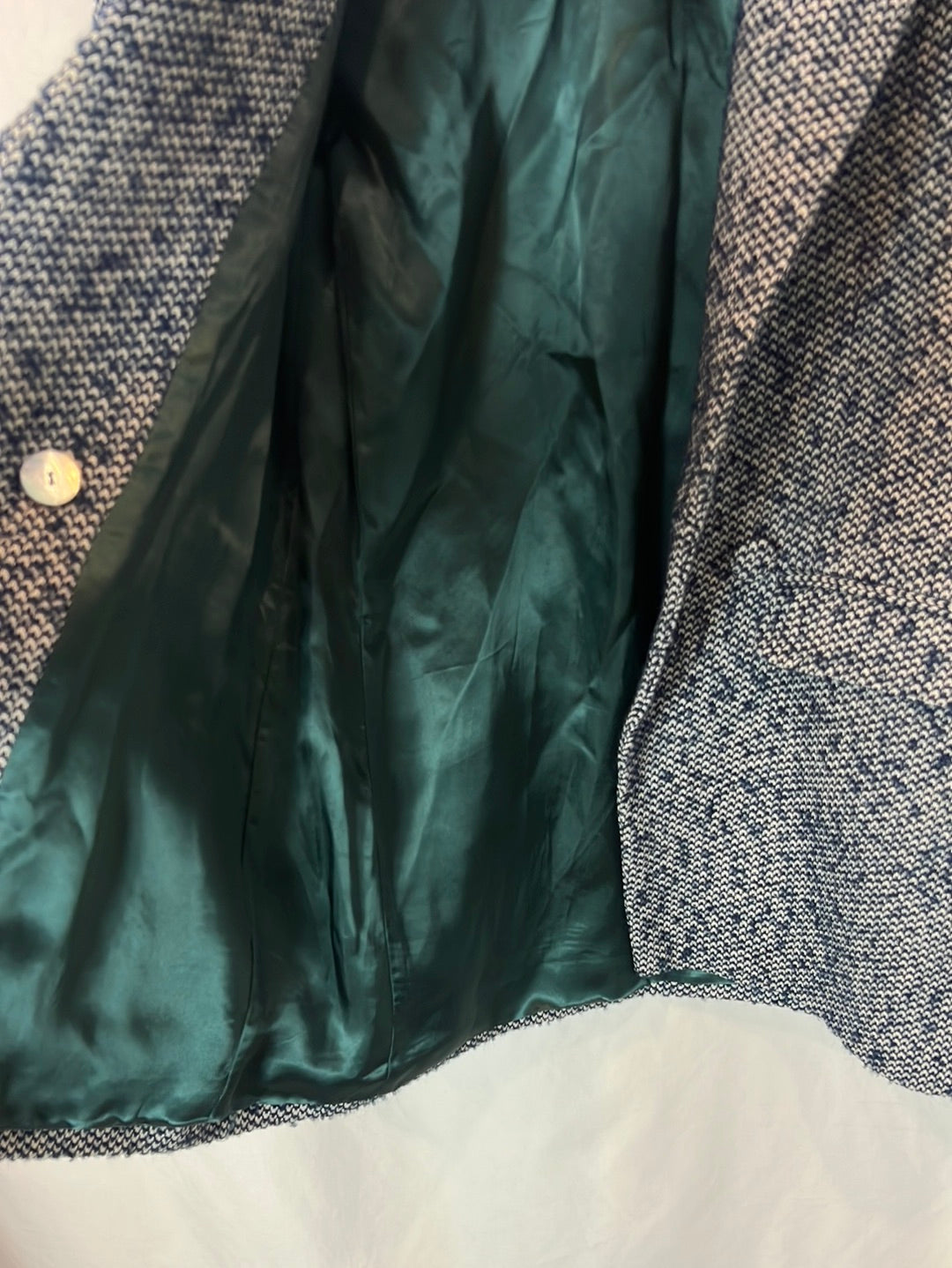 CHARLOTTE BLAZ. Teal heather blazer. TS