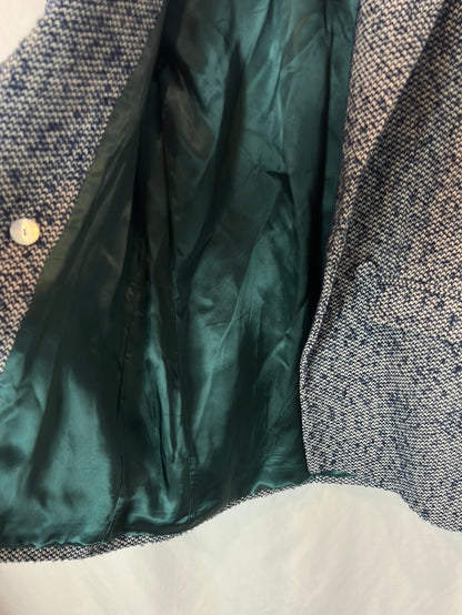 CHARLOTTE BLAZ. Teal heather blazer. TS