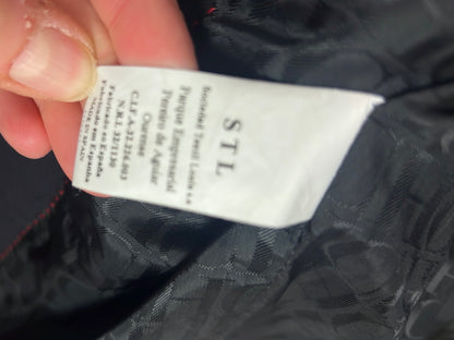 CAROLINA HERRERA. Abrigo cruzado azul oscuro T.m (s/m)