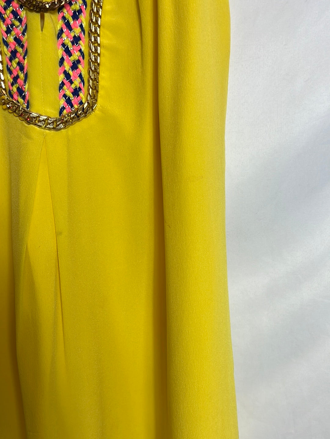 ELLA LUNA. Yellow dress with necklaces TU (S/M) (tara)
