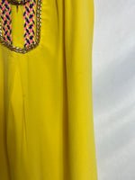 ELLA LUNA. Vestido amarillo collares TU (S/M) (tara)