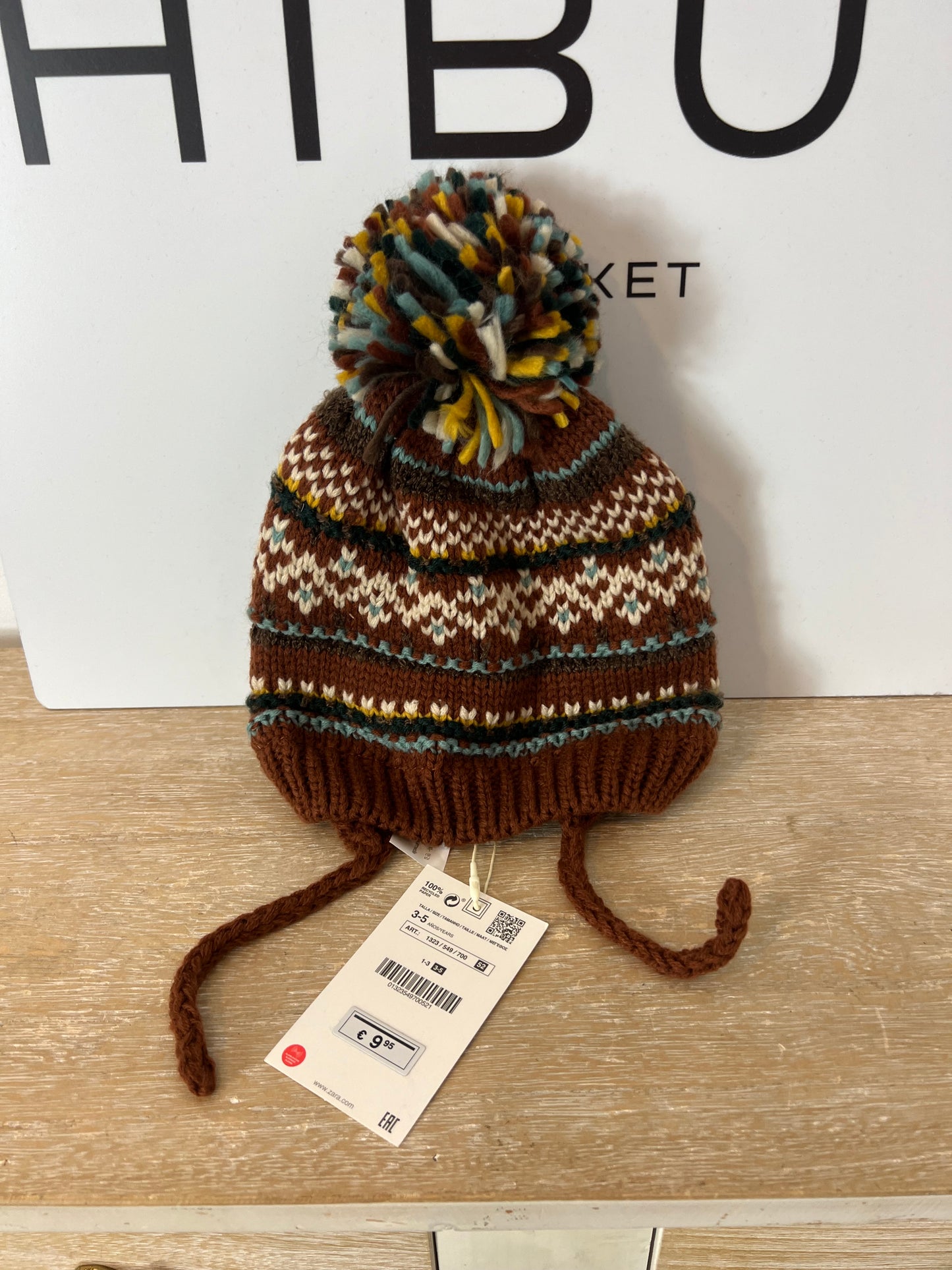 ZARA. Brown Greek hat. Size 3-5 years