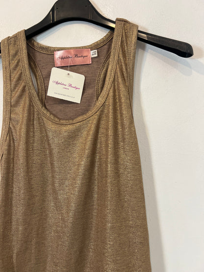 APPLETREE BOUTIQUE. Top dorado encerado T.u(s)