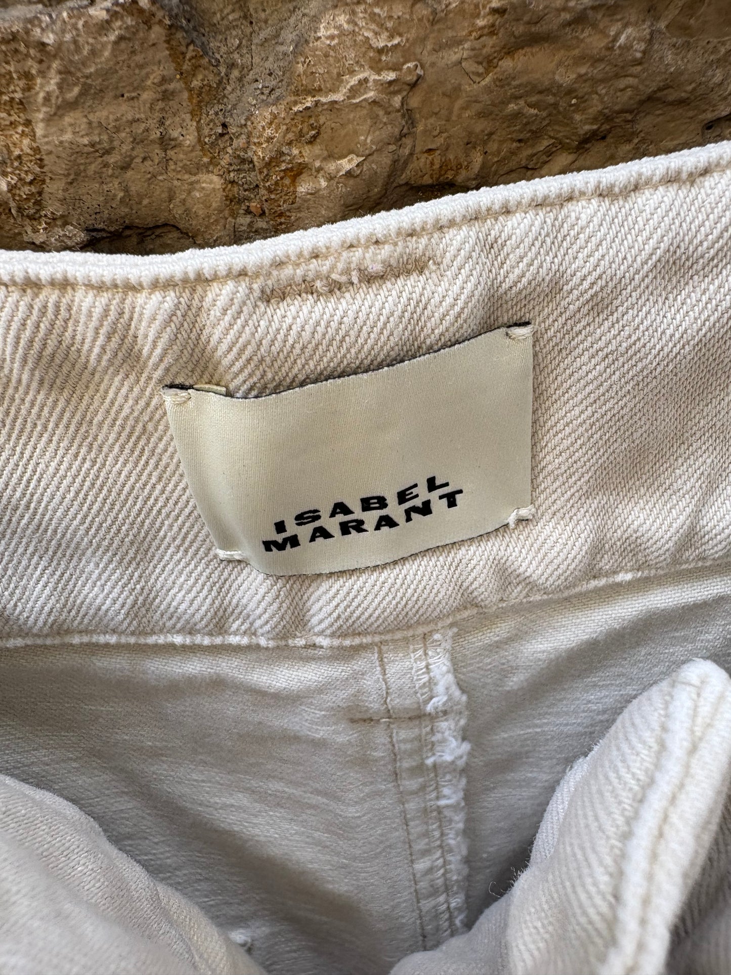 ISABEL MARANT. Denim beige costuras