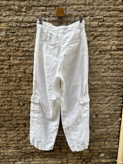 FAITHFULL THE BRAND. Pantalón blanco lino