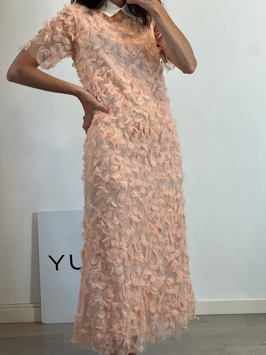 IKI. Vestido rosa pétalos T.s
