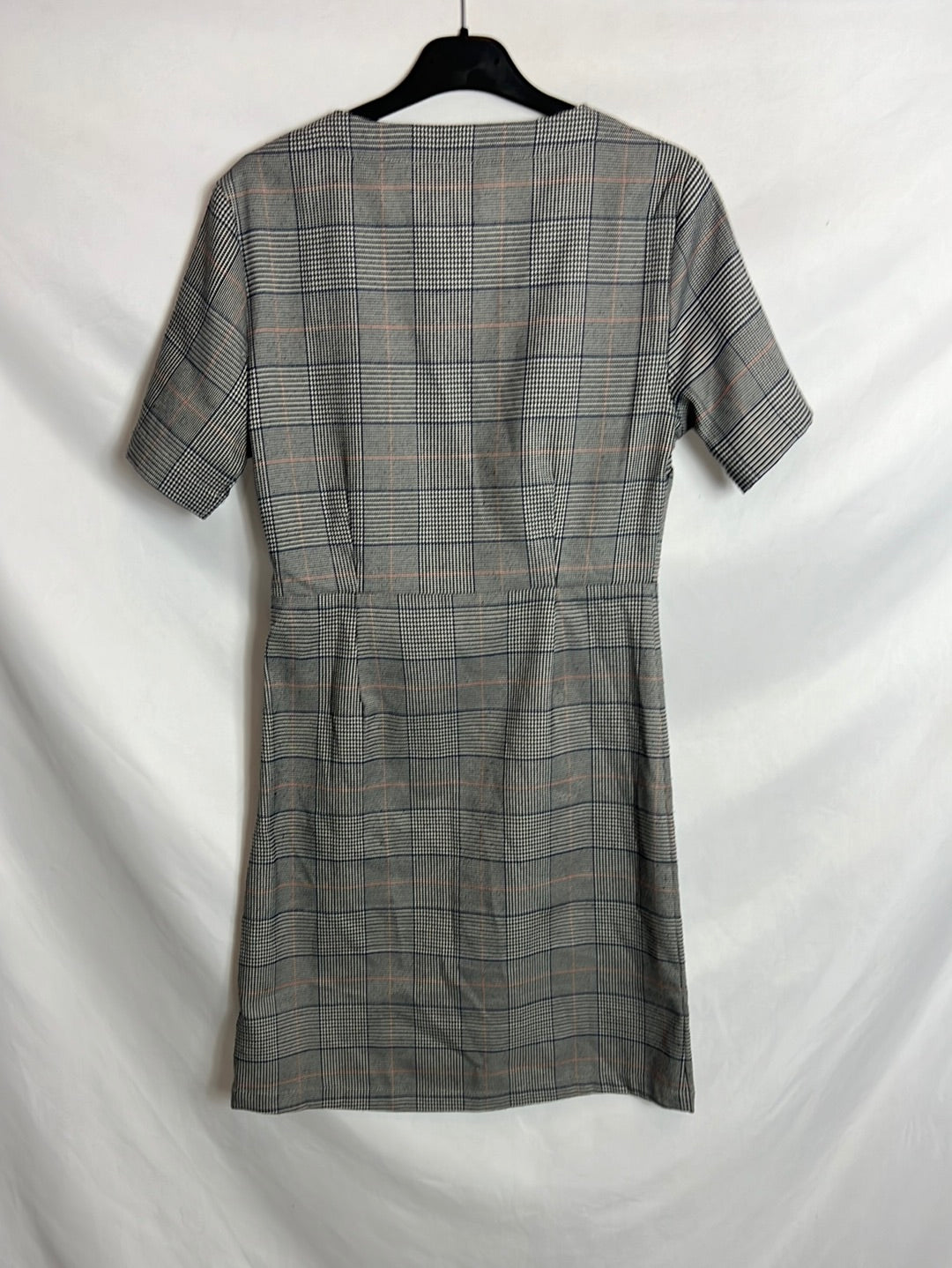 AMICHI. Buttoned houndstooth dress. TS