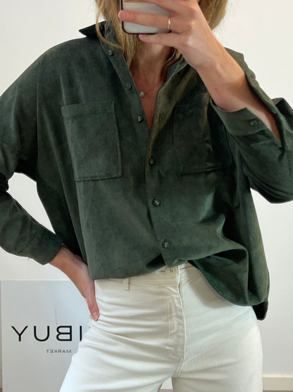 ZARA. Green shirt texture. T.S.