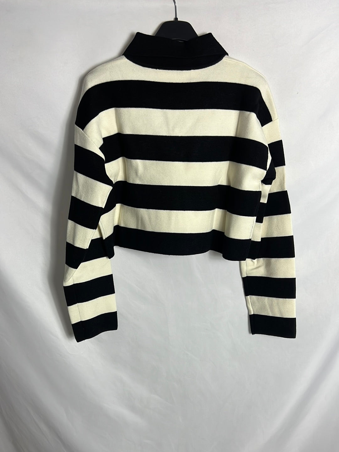 ZARA. Jersey crop rayas. T S
