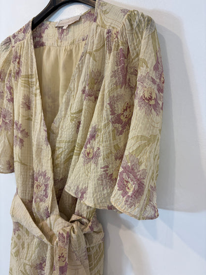 VANESSA BRUNO. Vestido corto cruzado seda. T 34