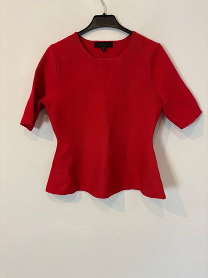 ZARA. Top rojo punto elástico