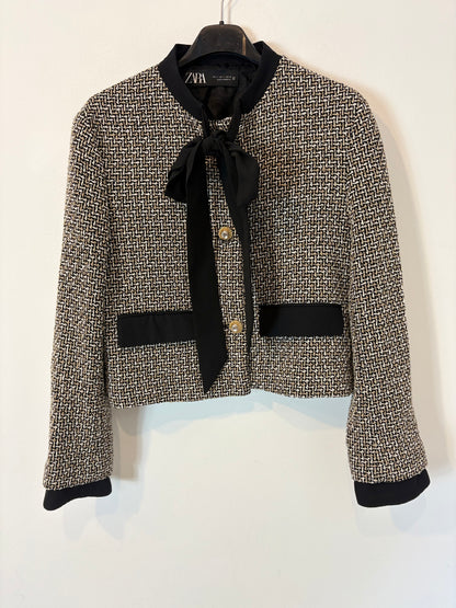 ZARA. Chaqueta tweed lazada. T S