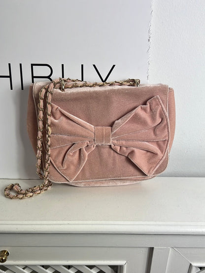 KLING. Pink velvet bag (Tara)