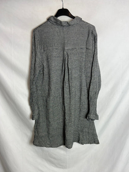 LEFTIES. Short textured shirt dress. TS