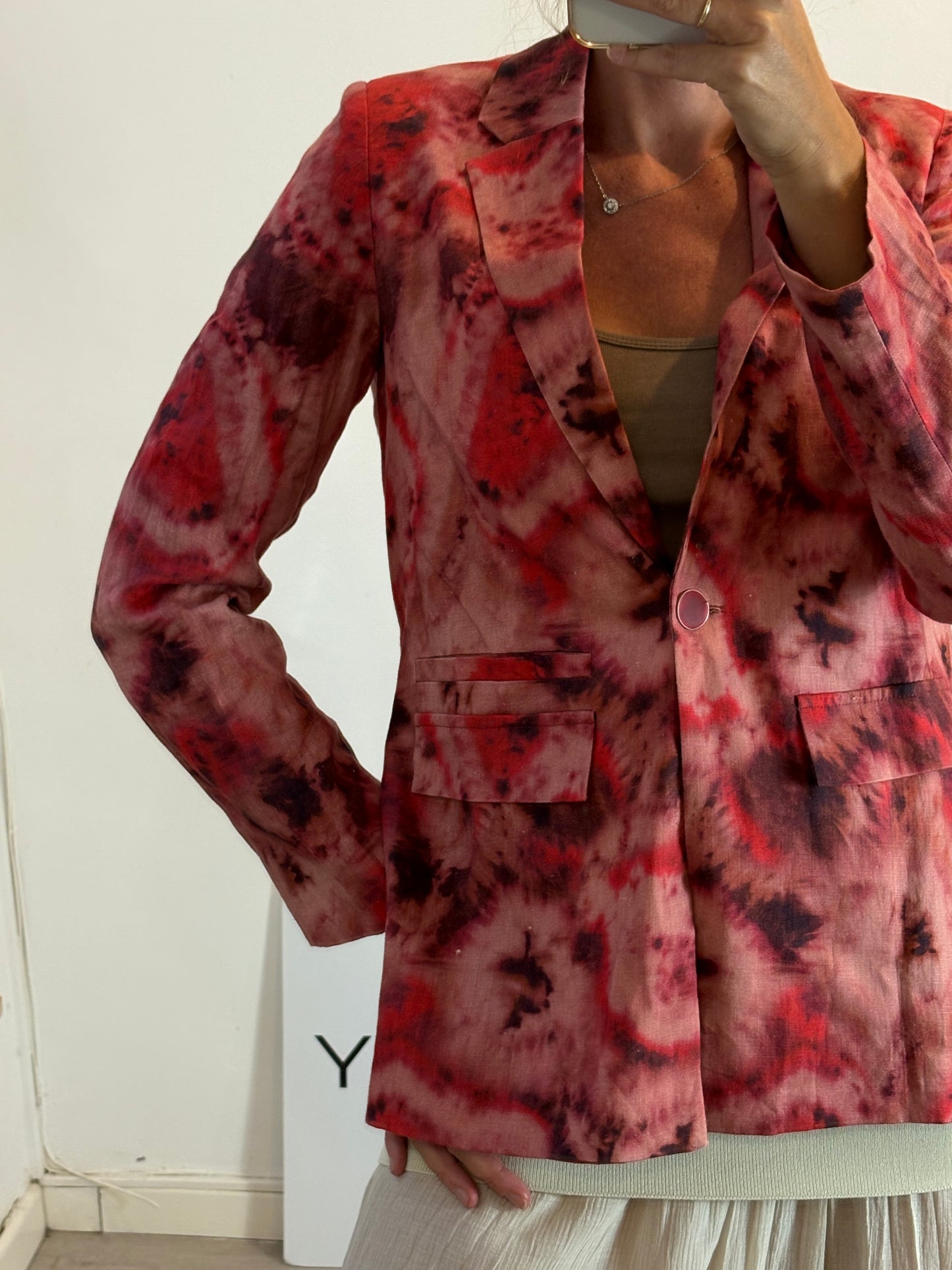 SCALPERS. Total look lino estampado. T S