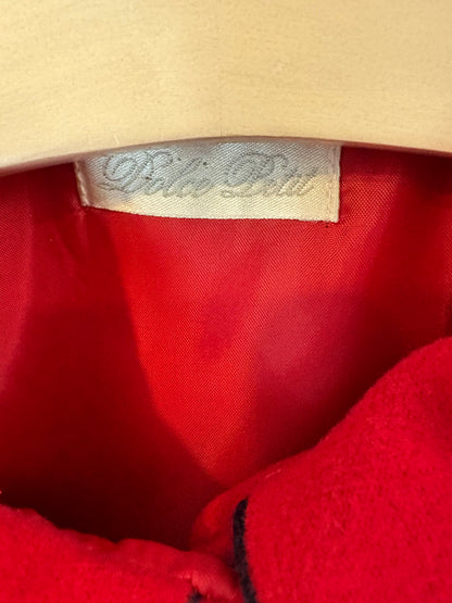 DOLCE PETIT. Capa roja botones. T 4 años