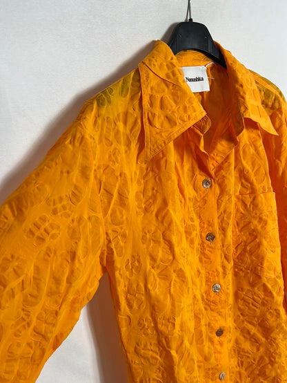 NANUSHKA. Blusa textura estilo vintage. T M/L