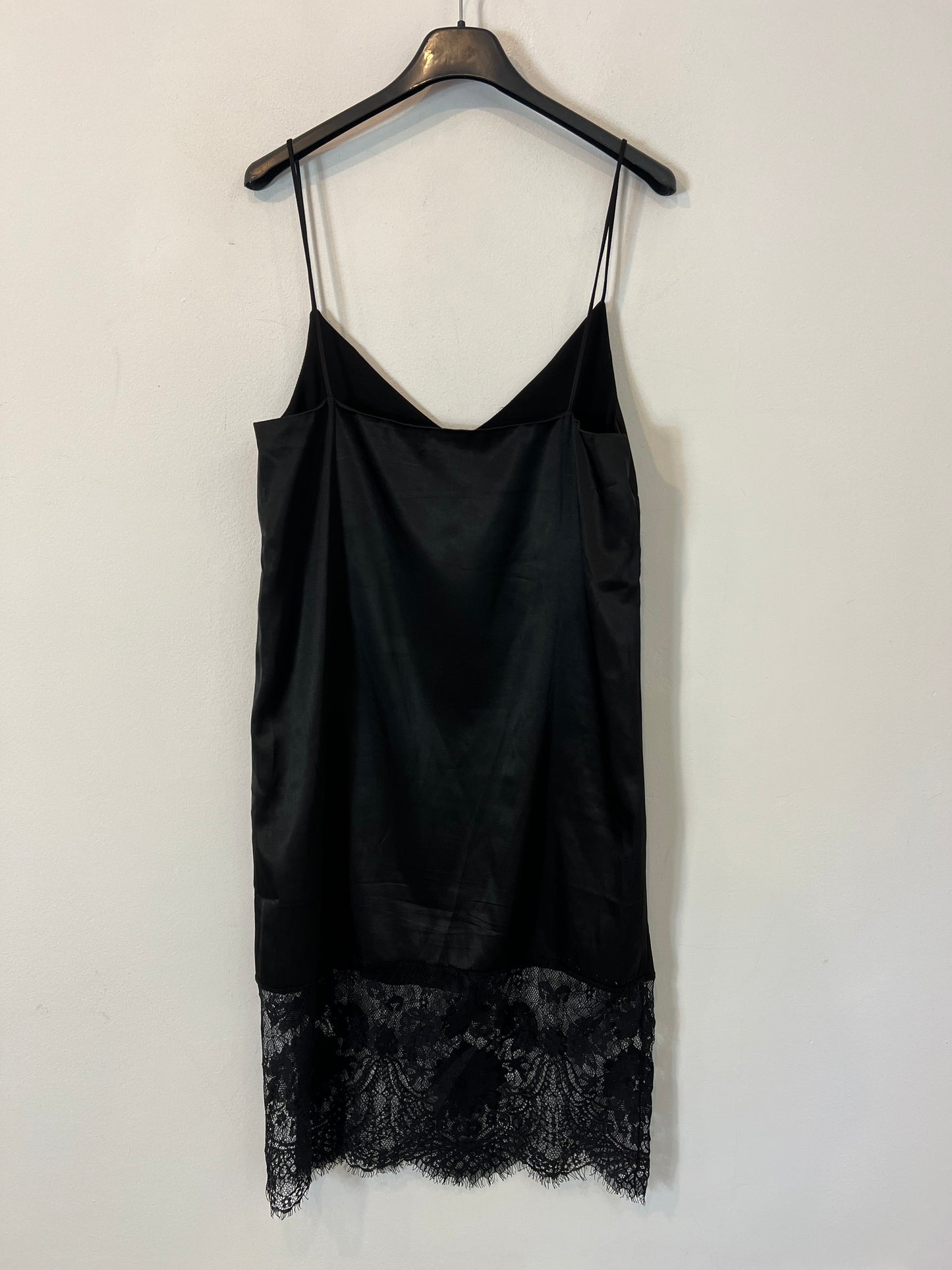LOAVIES. Vestido negro lencero T.s