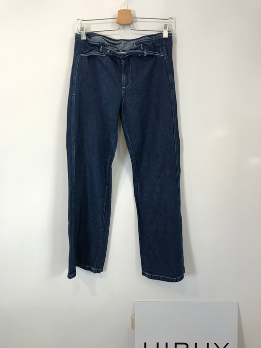 GIMAGUAS. Denim pata ancha hebilla