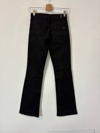 FOR ALL 7 MANKIND. Denim negro flare