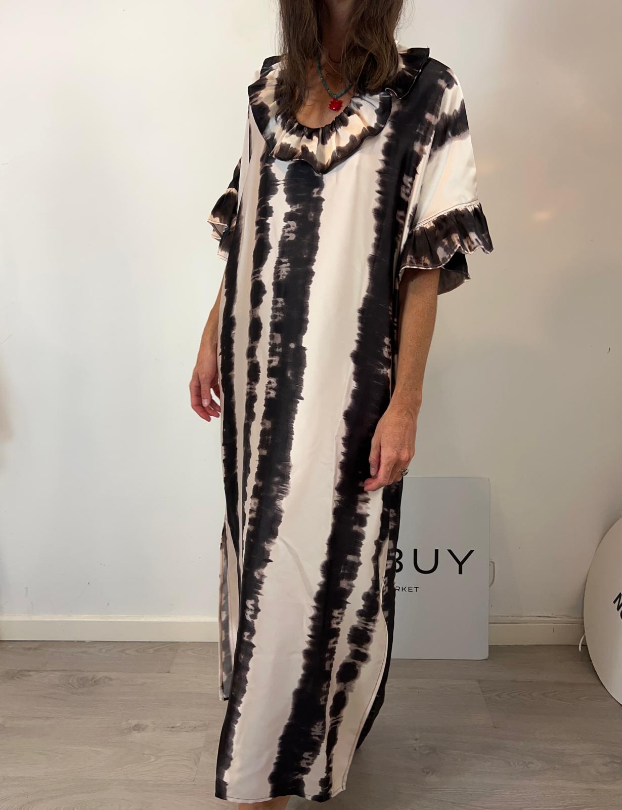 MONDINO (LIMITED EDITION). Vestido largo tie dye