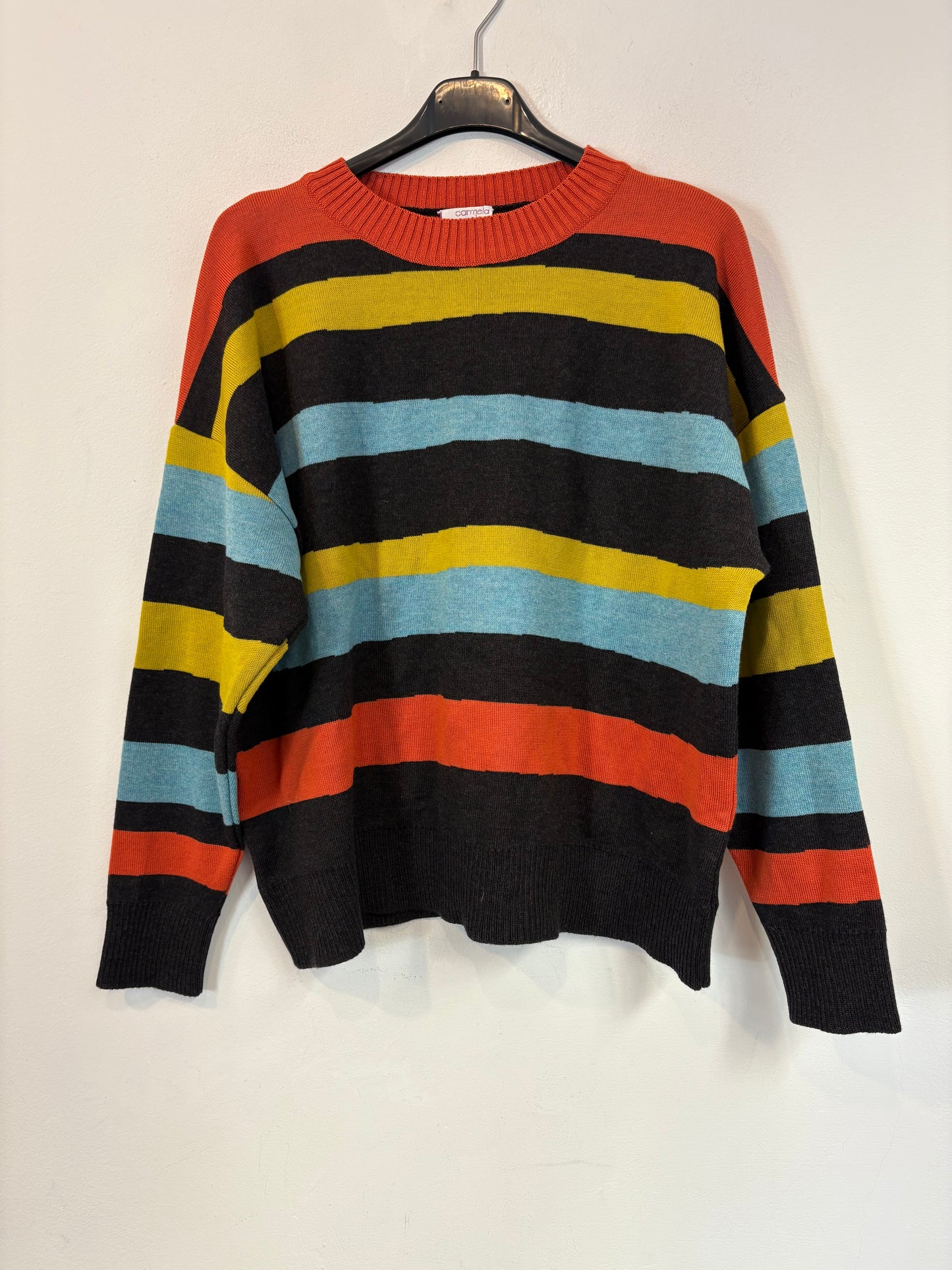 CARMELA CARAMELA. Jersey rayas colores merino