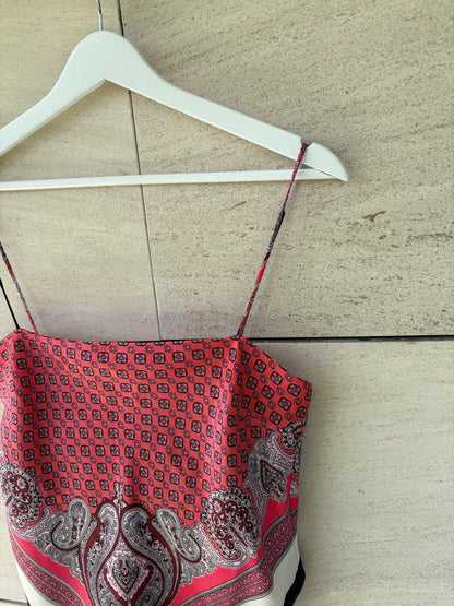 ZARA. Top efecto pañuelo. T S