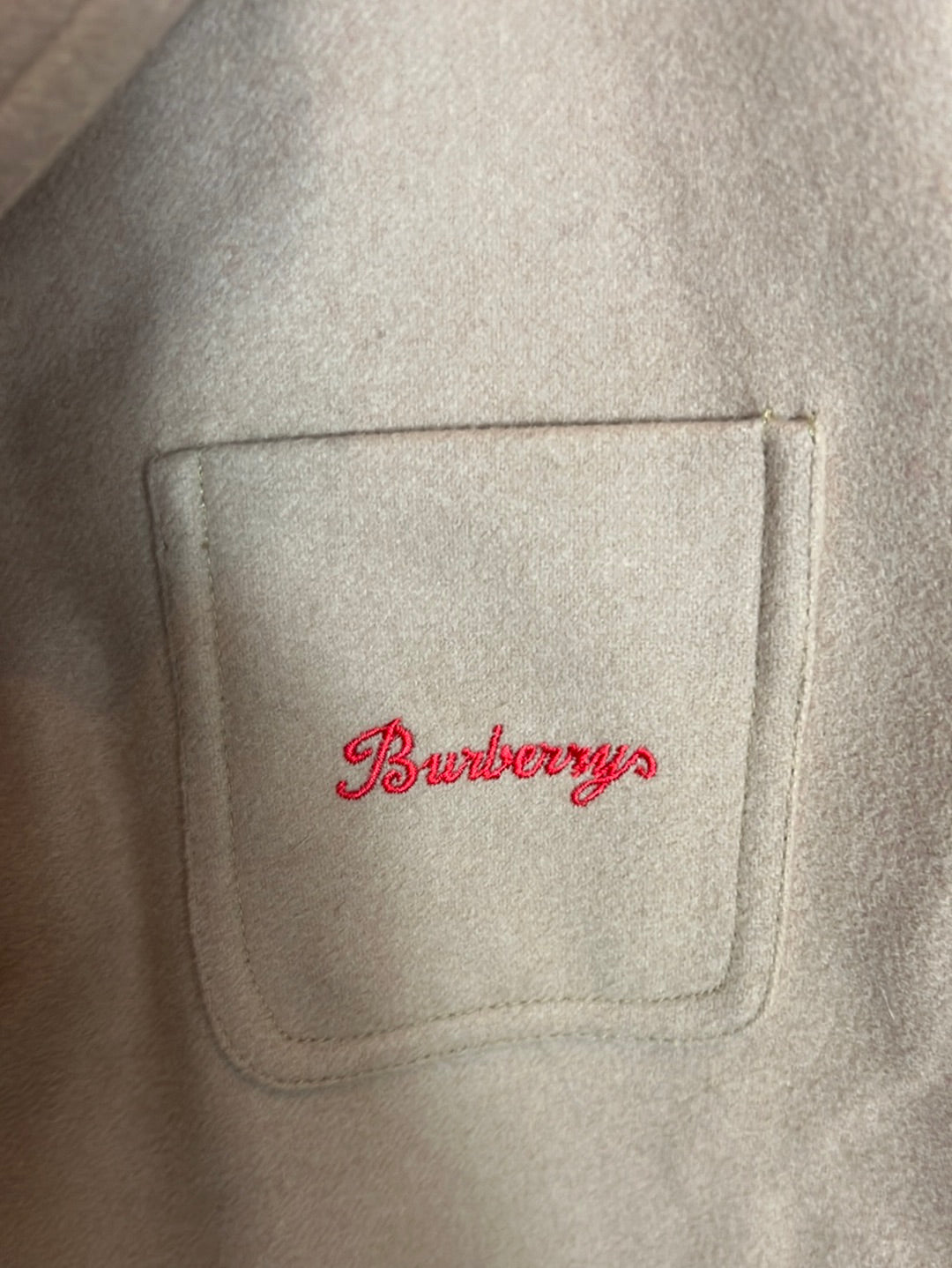 BURBERRYS. Beige wool blazer with pockets. Size 40
