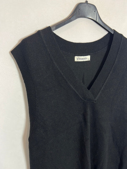 VINCEOTTO. Jersey sin mangas negro TU(S)